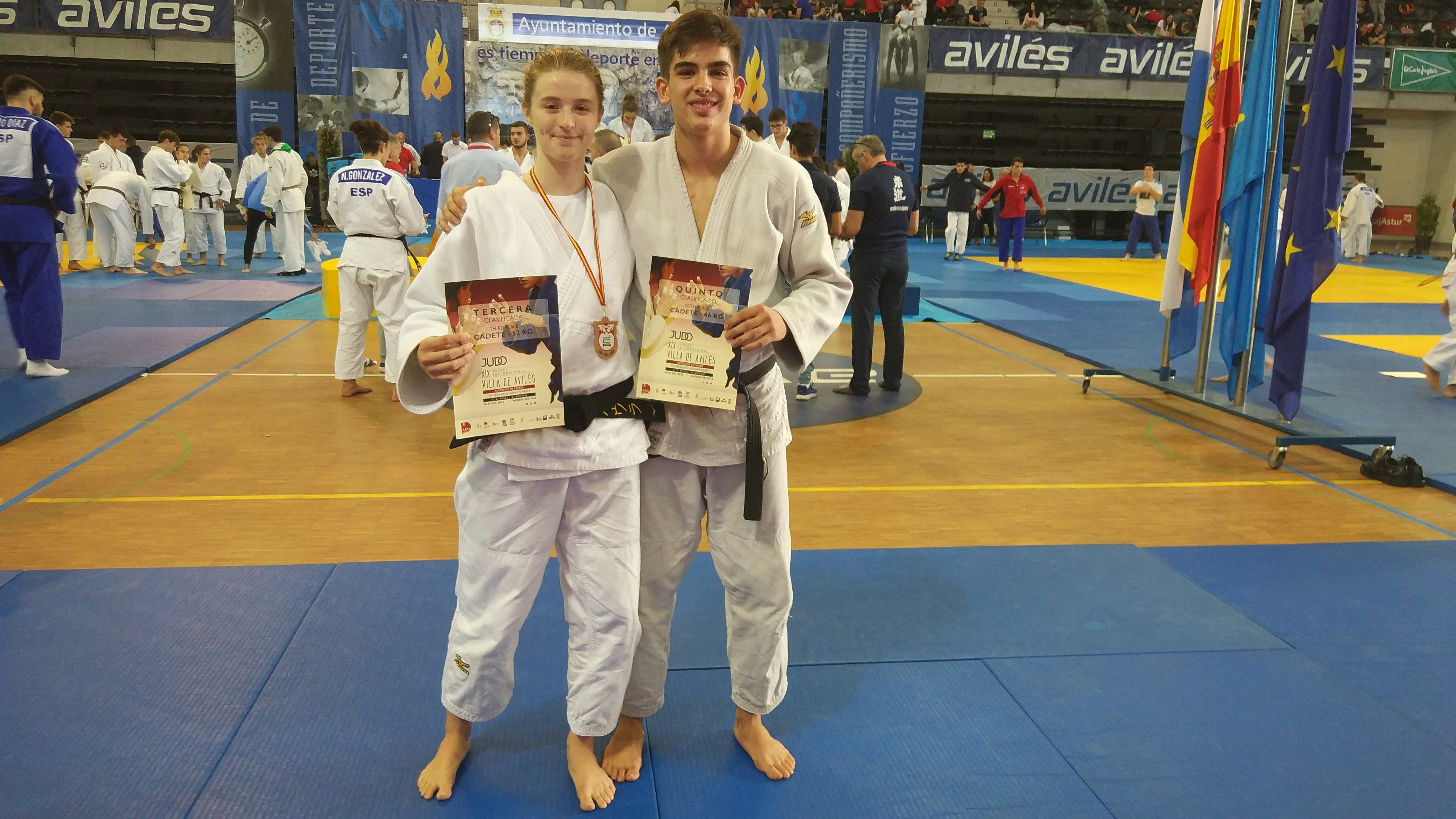 OROS, BRONCE y 5º PUESTO para los Navarros en la Supercopa España Infantil y Cadete Aviles 26-10-19